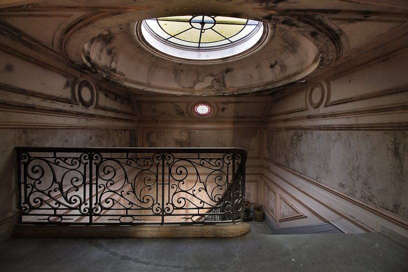 light on stairs by Jan van de Riet