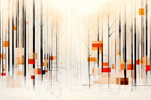Geometrische kunst WINTER