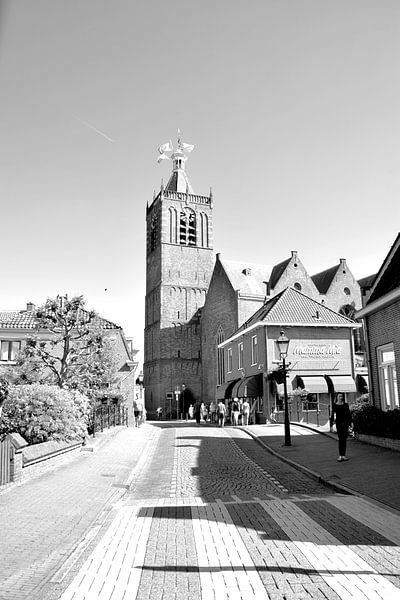 Vianen Utrecht Inner city Black and White by Hendrik-Jan Kornelis