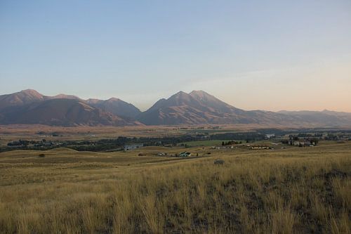 Uitzicht Absaroka Mountains; Wyoming USA