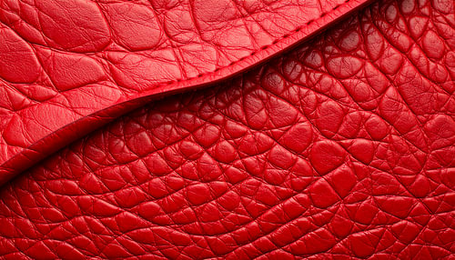 Abstracte achtergrond van rood leer van Mustafa Kurnaz