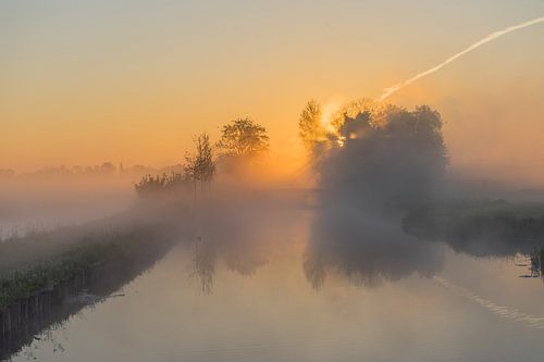 Misty Sunrise in the Polder