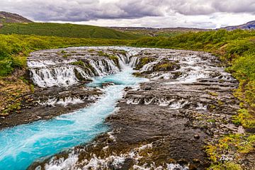 Bruarfoss Waterfall IJsland van Dirk V Herp
