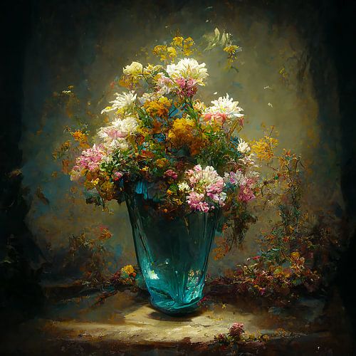 Ocean of Flowers van Sven van der Wal