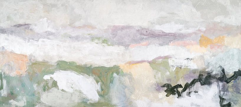 Abstract Pastel Art | Seraphic Rift by Art Whims