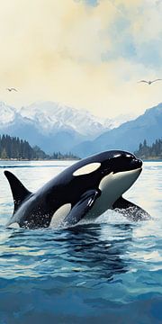 Orca von Wunderbare Kunst