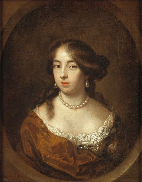 Porträt von Cecilia de jonge van Ellemeet, Caspar Netscher von Meisterhafte Meister