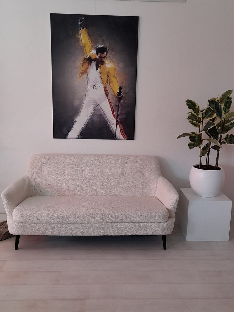 Freddie Mercury olieverf portret, van Bert Hooijer