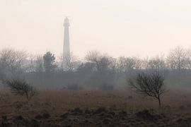 Abstracte foto van de vuurtoren van Ameland