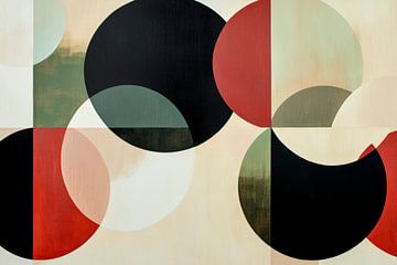 Geometric composition in earthy tones by Poster Art Shop