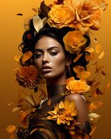 Portrait "I love yellow"