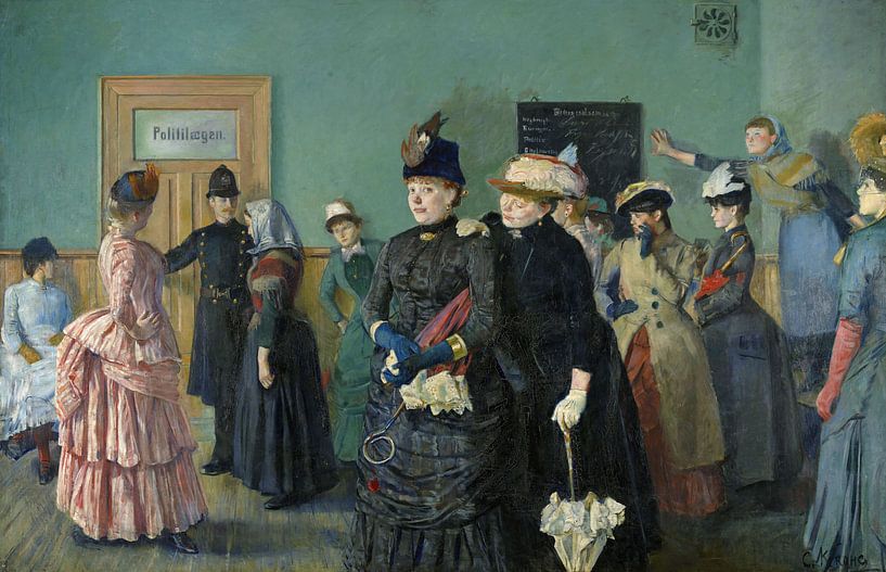 Christian Krohg, Albertine geht zum Polizeichirurgen. von finemasterpiece