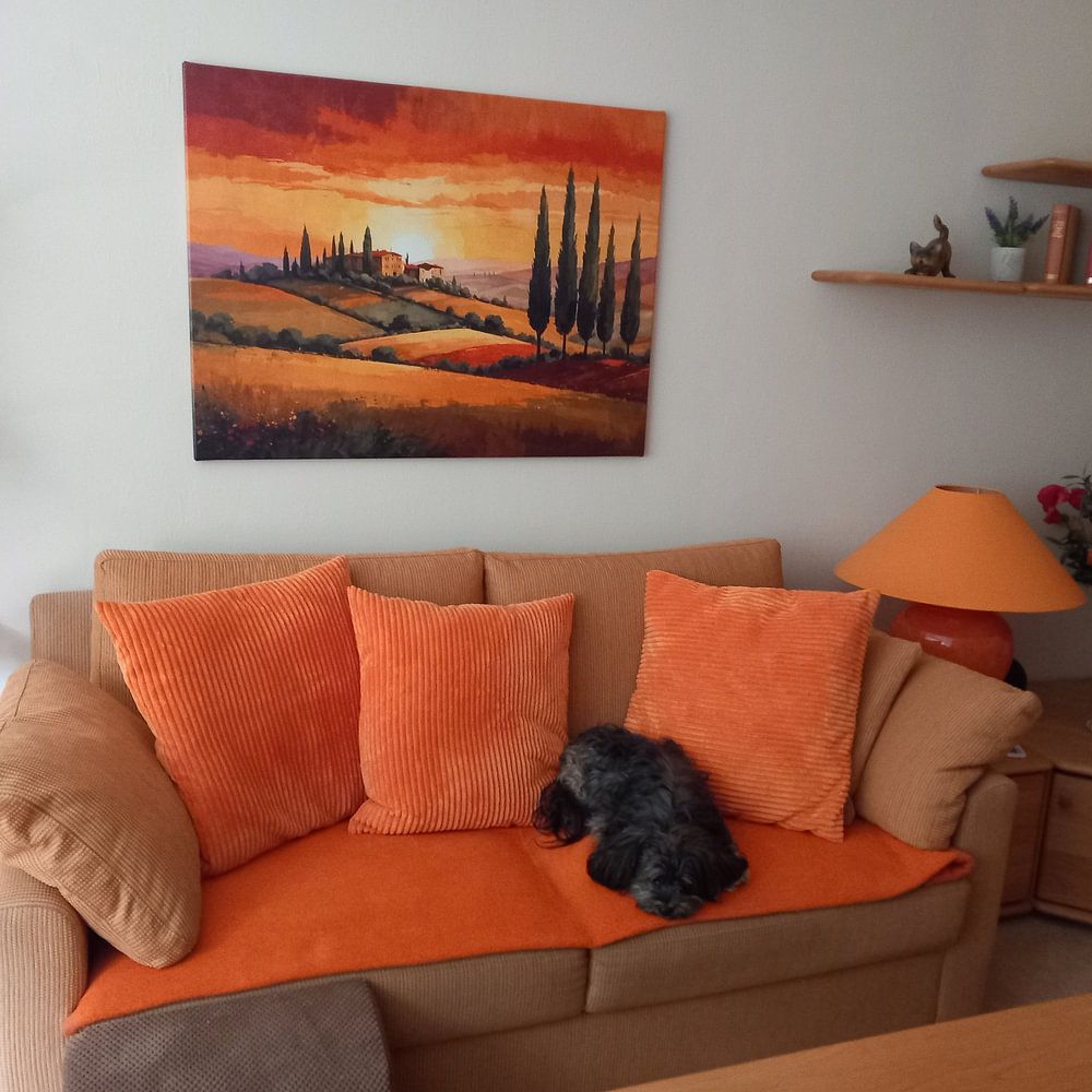 Landschaft in der Toskana  von Jan Bouma 