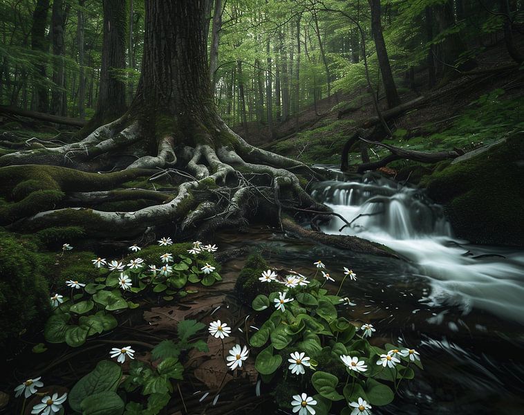 Verborgen onder het bladerdak van fernlichtsicht