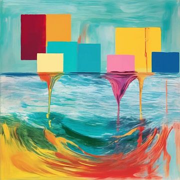 Abstract Water Splash - Bauhaus J56 by Team W 32 Gallery