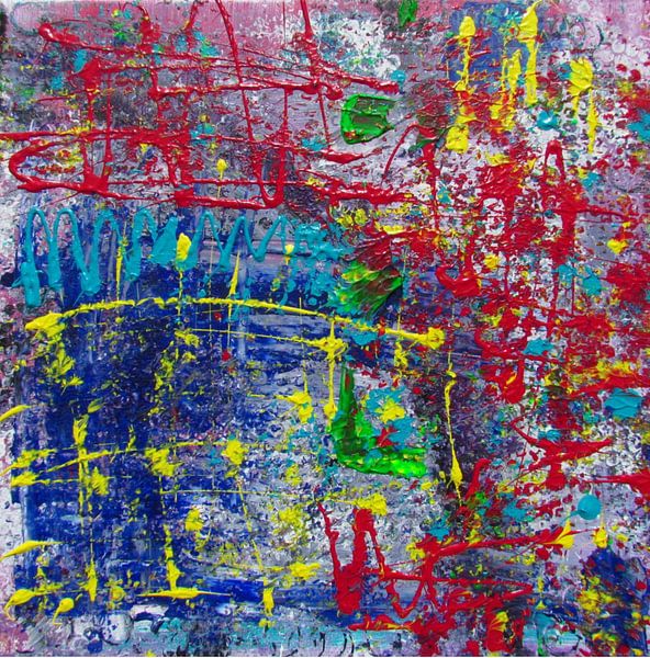 Abstracte kunst- gekke kunstenaar van Patricia Piotrak