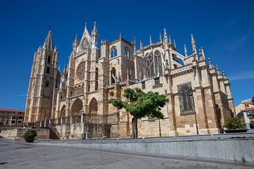Cathedral of Leon in Spain by Joost Adriaanse