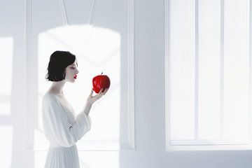 Le goût de la séduction : Blanche-Neige et la pomme rouge sur Karina Brouwer