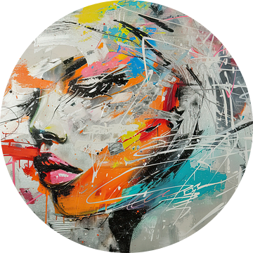 Modern Vrouwen Schilderij | Electric Gaze