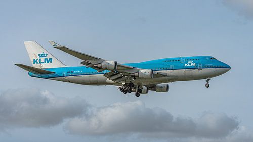 KLM Boeing 747-400M cargo and passenger aircraft. by Jaap van den Berg