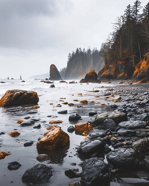 Küste am Pazifik von fernlichtsicht