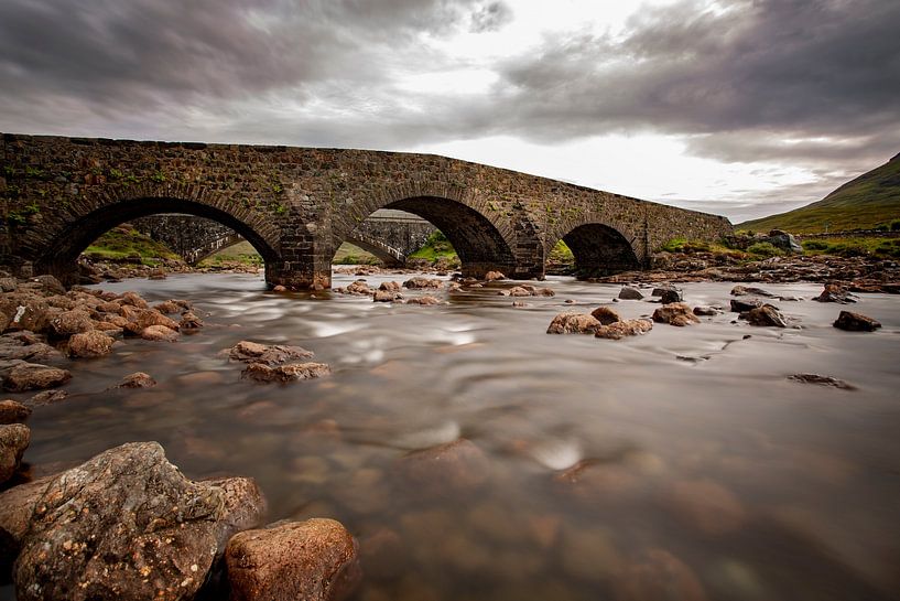 Brücke bei Sligachan, Schottland von Willem Klopper