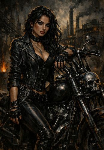 Stahl & -Schatten: Die Biker-Muse