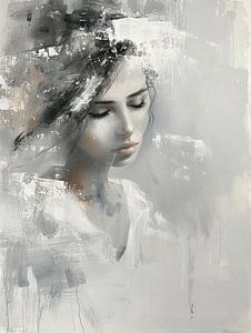 Frauen malen schwarz und weiß | Traumhafte Stille
