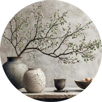 Japandi Stilleven | Elemental Poise van Kunst Kriebels