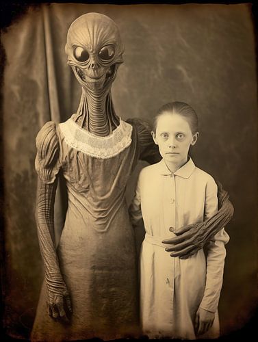 Vintage familiefoto | Grootmoeder en ik