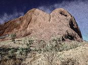Felsen im Nationalpark Kata Tjuta, Australien von Rietje Bulthuis Miniaturansicht
