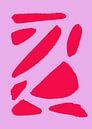 Minimalisme in rood en roze van Studio Allee thumbnail