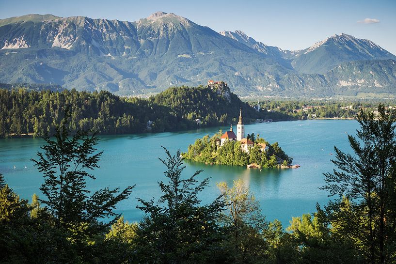 Het meer van Bled (Slovenië) van Alexander Voss