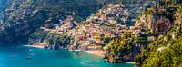 Positano, Amalfiküste in Italien von Teun Ruijters Miniaturansicht