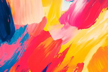 Colourful abstract painting by Poster Art Shop