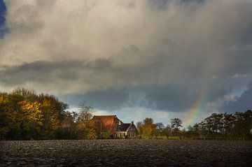 Boerderij bij Eenum in Groningen van Bo Scheeringa Photography