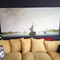 Kundenfoto: Albert Cuyp. Blick auf die Maas bei Dordrecht, auf leinwand