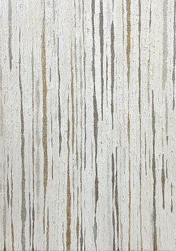Abstract vertical lines in white and gold by Niklas Maximilian
