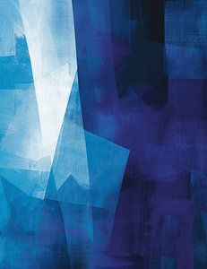 Modernes Abstraktes in Blau