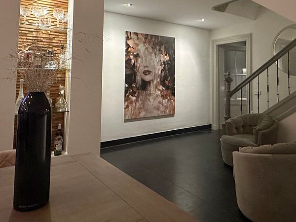 Customer photo: Fierce by Jacky, on canvas