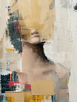 Bijzonder abstract portret van Carla Van Iersel