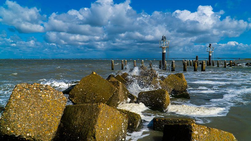 Zeeland with Zeeland Bridge on the horizon by Koen Leerink