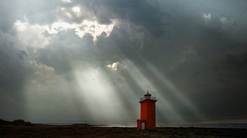 Light house Iceland. van Rick Ermstrang