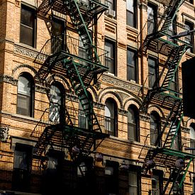 Fire escapes at dawn by Jeffrey Schaefer