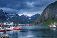 Haven op de Lofoten in Noorwegen van Hamperium Photography thumbnail