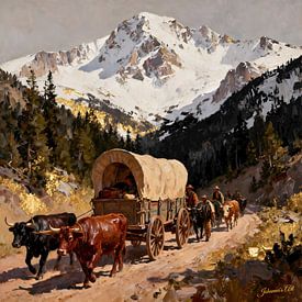 Covered Wagon, Open Fate von Johannas Art Creations