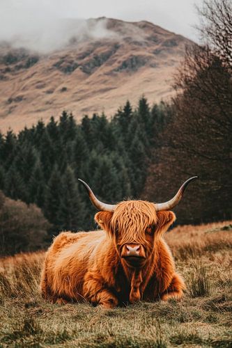 Hooglanders in het wild
