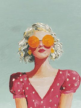 Portrait d'été avec lunettes de soleil sur Gypsy Galleria