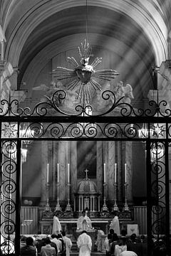 Kerkdienst Trinita dei Monti Rome Italië van Martijn Jebbink Fotografie