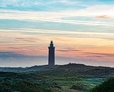 Ouddorp lighthouse in the evening light by Michel Knikker thumbnail